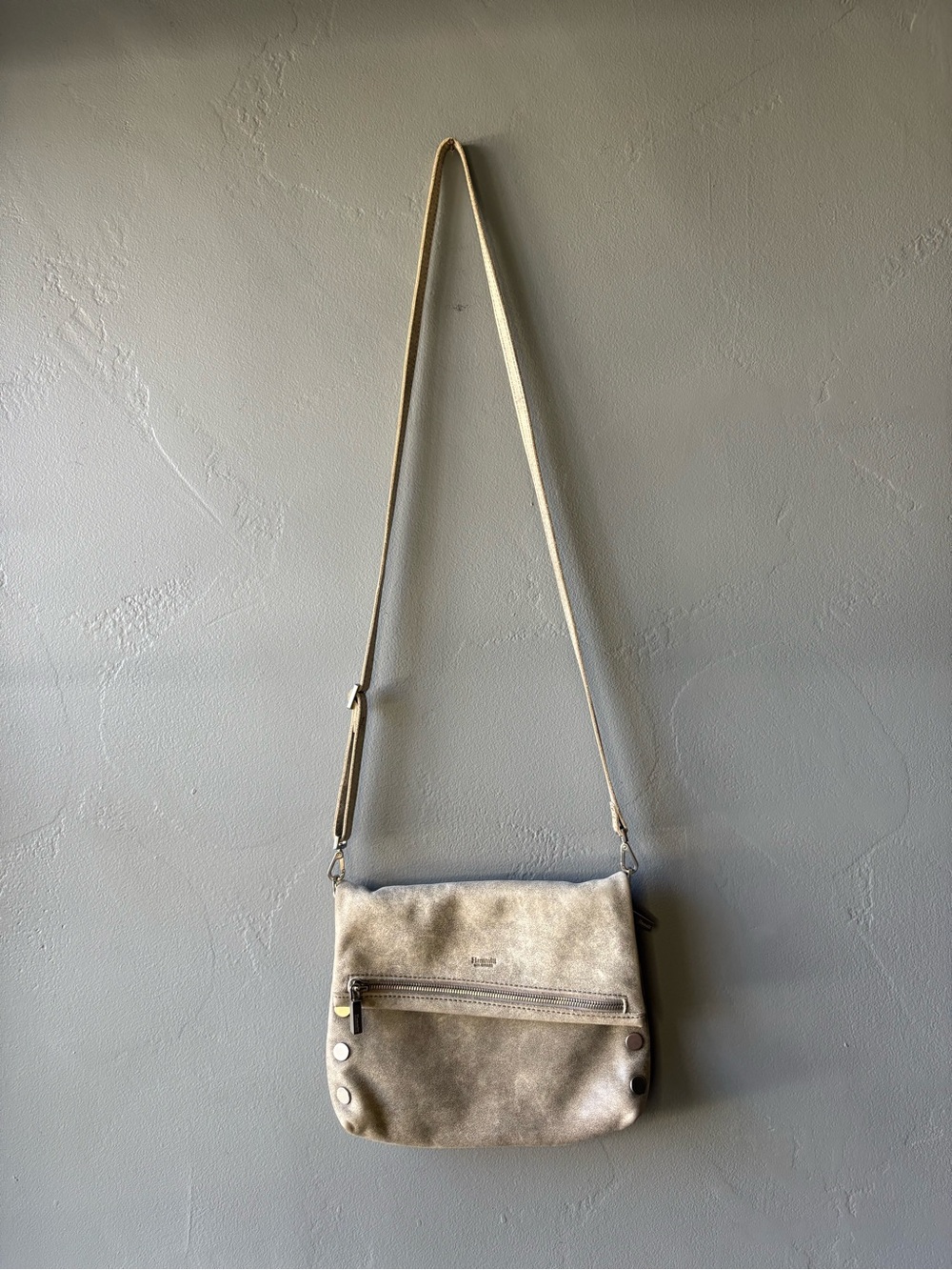 Hammitt VIP Med Gray Leather Bag